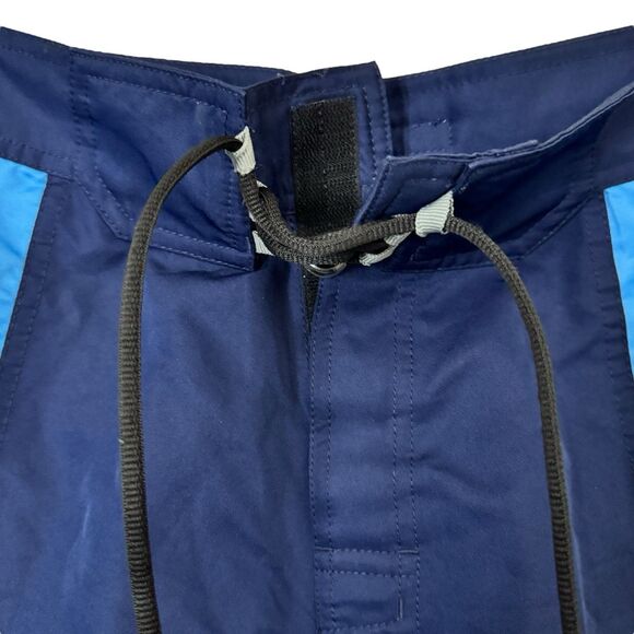 Fox Racing Mens Size 30 Swim Board Shorts Cargo Blue Black Colorblock - Picture 5 of 13